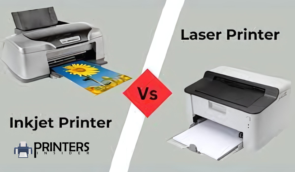 Laser printers vs inkjet printers